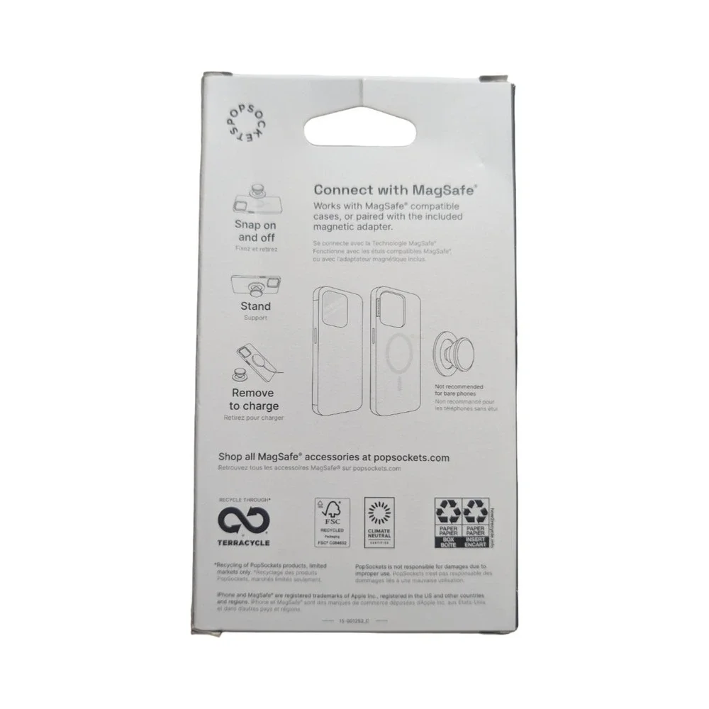 D1-O‎ PopSockets Magnetic Phone Grip w/ MagSafe Magnetic Adapter Ring Lone Star